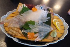 呼子のイカの活き造り♪